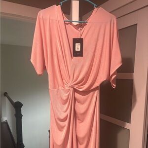 Fashion Nova Blush Knot Dress